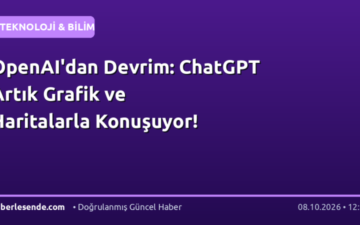 OpenAI'dan Devrim: ChatGPT Artık Grafik ve Haritalarla Konuşuyor!