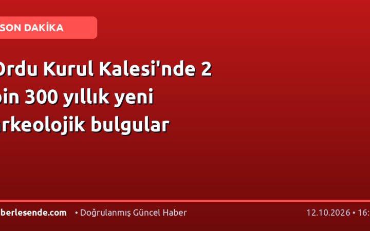 Ordu Kurul Kalesi'nde 2 bin 300 yıllık yeni arkeolojik bulgular