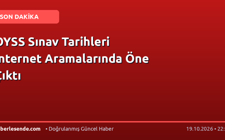 OYSS Sınav Tarihleri İnternet Aramalarında Öne Çıktı