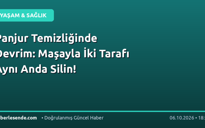Panjur Temizliğinde Devrim: Maşayla İki Tarafı Aynı Anda Silin!
