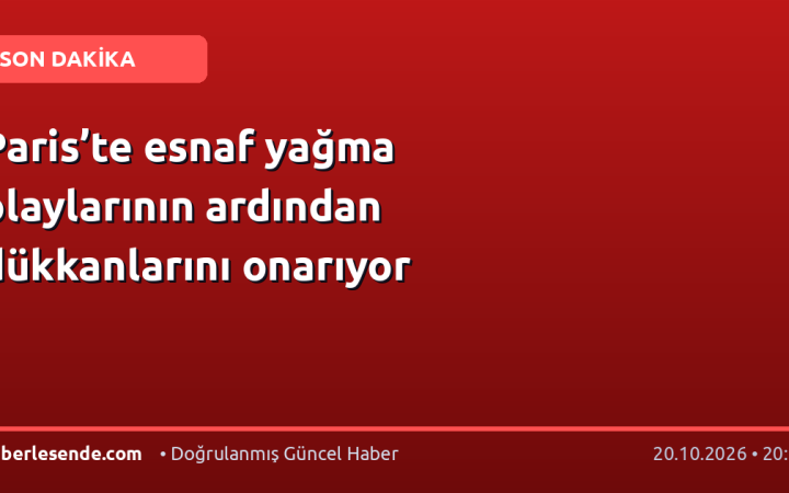 Paris’te esnaf yağma olaylarının ardından dükkanlarını onarıyor
