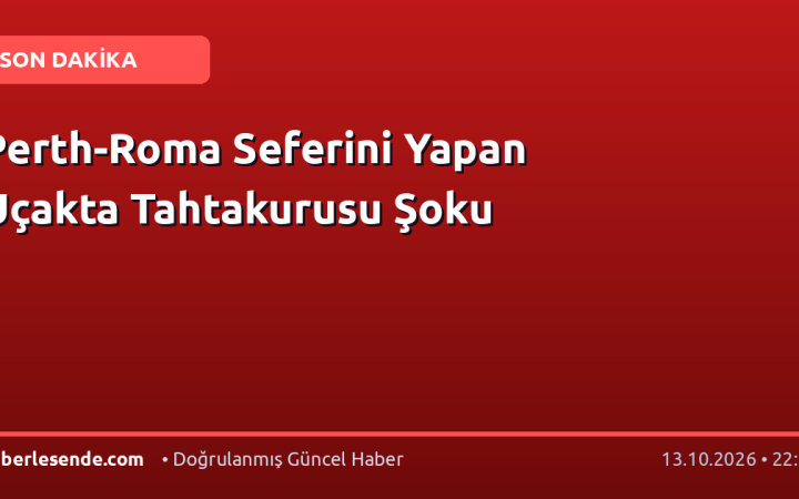 Perth-Roma Seferini Yapan Uçakta Tahtakurusu Şoku