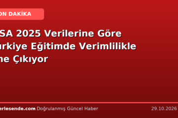 PISA 2025 Verilerine Göre Türkiye Eğitimde Verimlilikle Öne Çıkıyor
