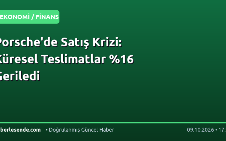 Porsche'de Satış Krizi: Küresel Teslimatlar Geriledi