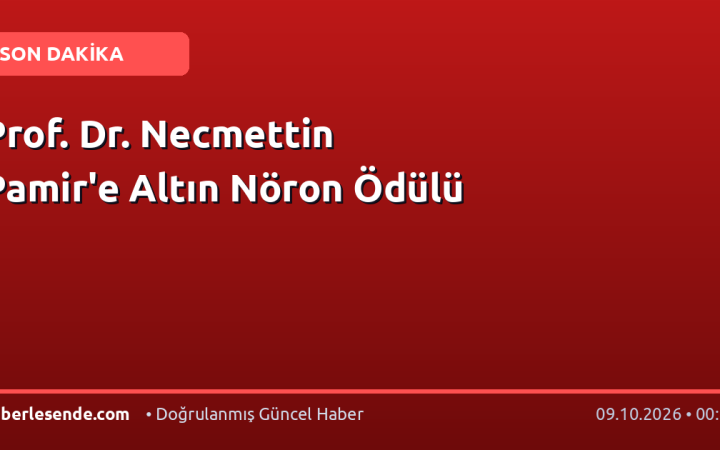 Prof. Dr. Necmettin Pamir'e Altın Nöron Ödülü