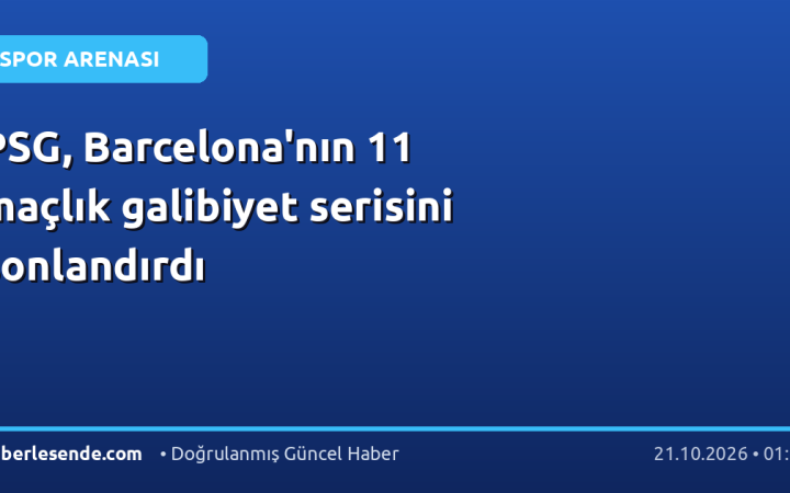 PSG, Barcelona'nın 11 maçlık galibiyet serisini sonlandırdı