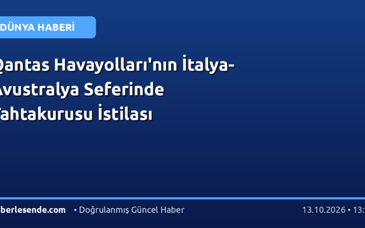 Qantas Havayolları'nın İtalya-Avustralya Seferinde Tahtakurusu İstilası