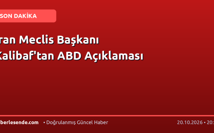 İran Meclis Başkanı Kalibaf'tan ABD Açıklaması