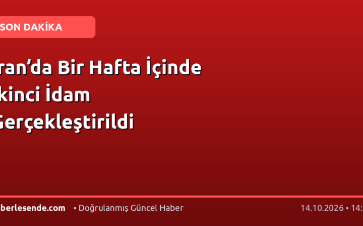 İran’da Bir Hafta İçinde İkinci İdam Gerçekleştirildi