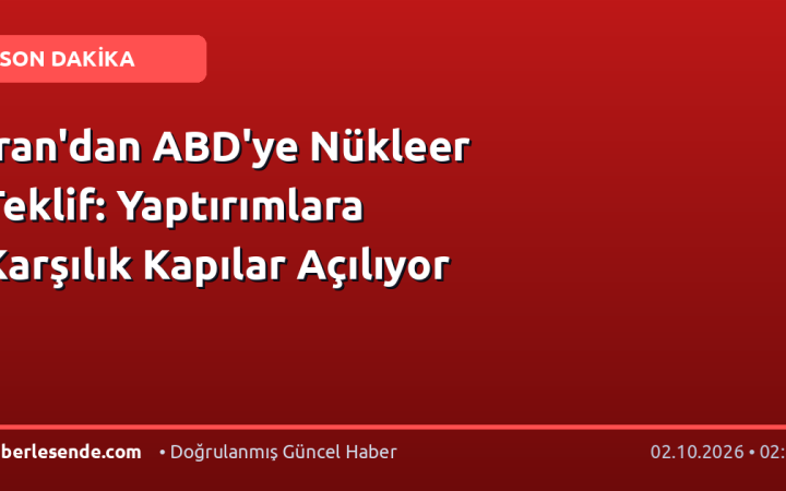 İran'dan ABD'ye Nükleer Teklif: Yaptırımlara Karşılık Kapılar Açılıyor