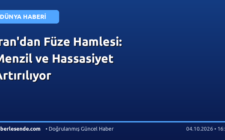 İran'dan Füze Hamlesi: Menzil ve Hassasiyet Artırılıyor