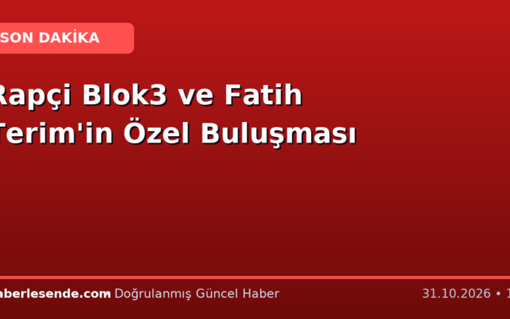 Rapçi Blok3 ve Fatih Terim'in Özel Buluşması