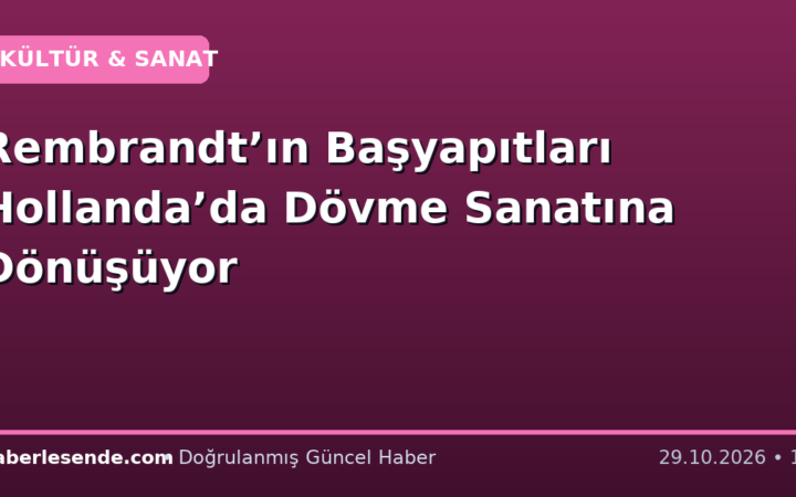 Rembrandt’ın Başyapıtları Hollanda’da Dövme Sanatına Dönüşüyor