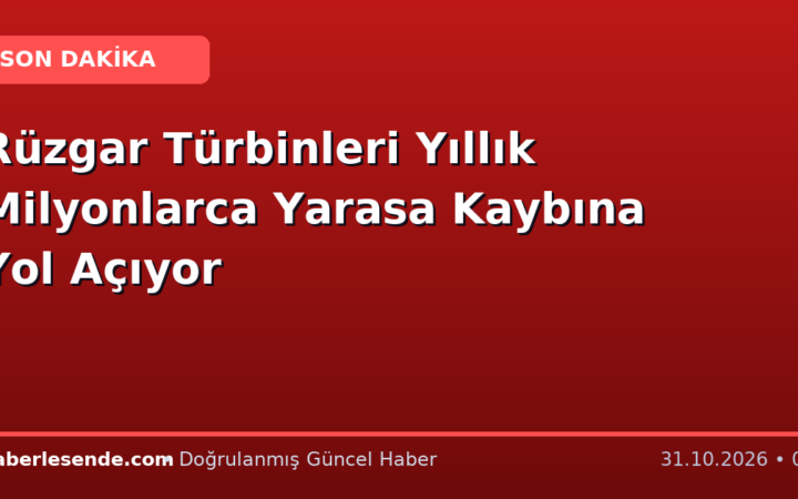 Rüzgar Türbinleri Yıllık Milyonlarca Yarasa Kaybına Yol Açıyor