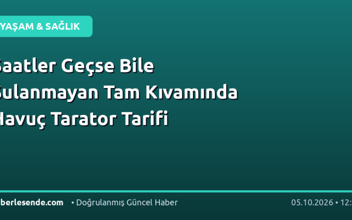 Saatler Geçse Bile Sulanmayan Tam Kıvamında Havuç Tarator Tarifi