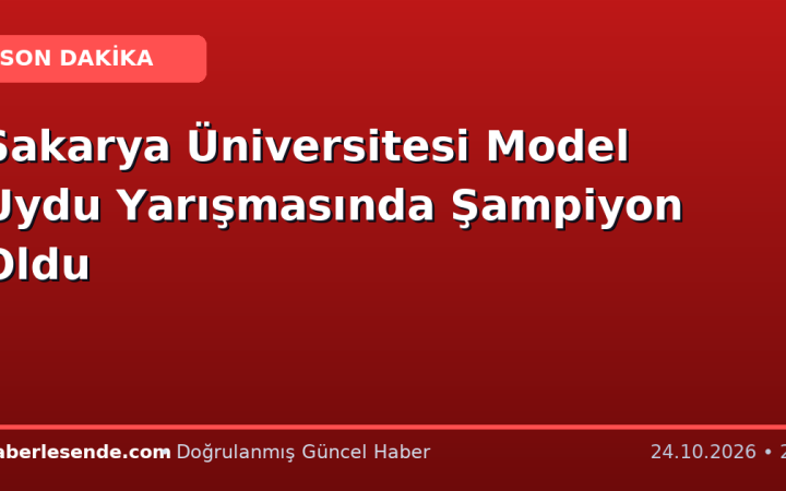 Sakarya Üniversitesi Model Uydu Yarışmasında Şampiyon Oldu