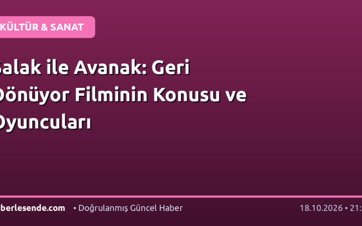 Salak ile Avanak: Geri Dönüyor Filminin Konusu ve Oyuncuları