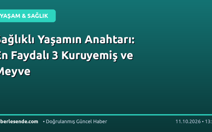 Sağlıklı Yaşamın Anahtarı: En Faydalı 3 Kuruyemiş ve Meyve