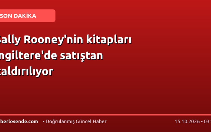 Sally Rooney'nin kitapları İngiltere'de satıştan kaldırılıyor