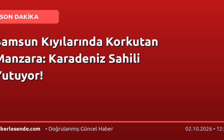 Samsun Kıyılarında Korkutan Manzara: Karadeniz Sahili Yutuyor!