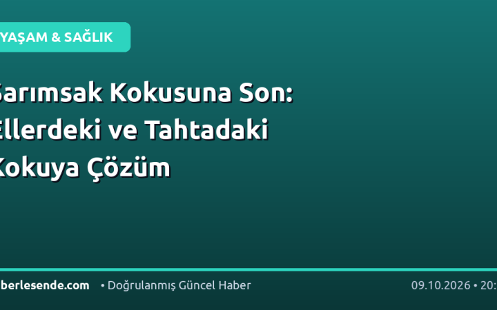 Sarımsak Kokusuna Son: Ellerdeki ve Tahtadaki Kokuya Çözüm