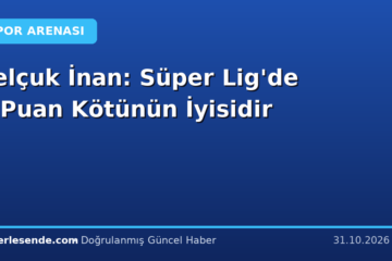 Selçuk İnan: Süper Lig'de 1 Puan Kötünün İyisidir