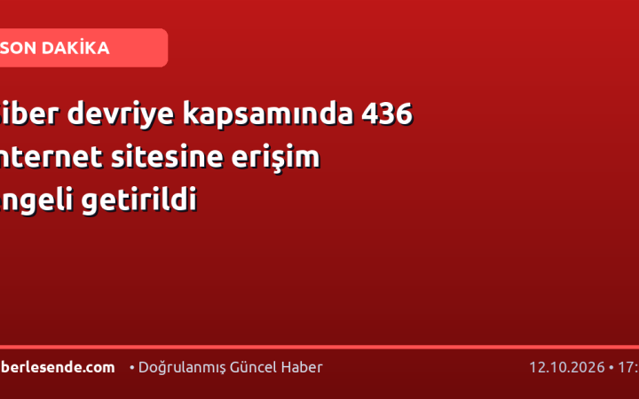 Siber devriye kapsamında 436 internet sitesine erişim engeli getirildi
