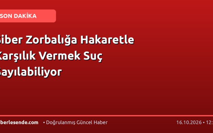 Siber Zorbalığa Hakaretle Karşılık Vermek Suç Sayılabiliyor