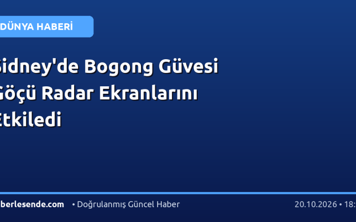 Sidney'de Bogong Güvesi Göçü Radar Ekranlarını Etkiledi
