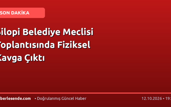Silopi Belediye Meclisi Toplantısında Fiziksel Kavga Çıktı