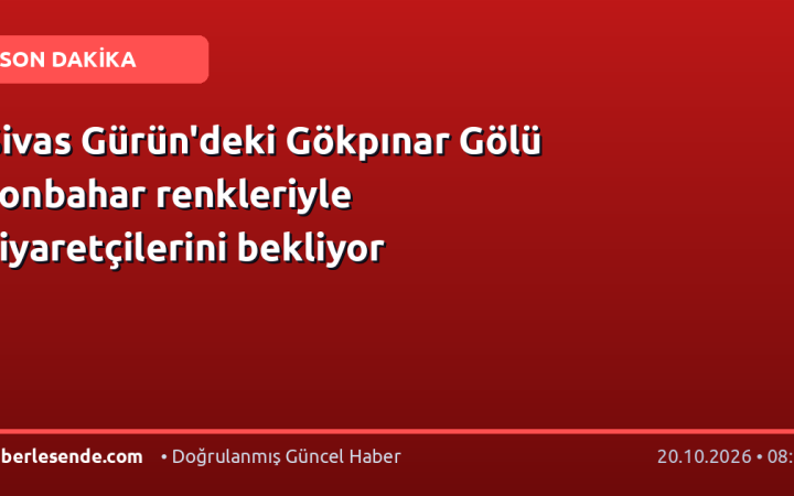 Sivas Gürün'deki Gökpınar Gölü sonbahar renkleriyle ziyaretçilerini bekliyor