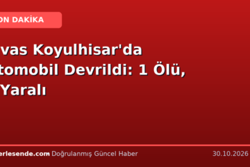 Sivas Koyulhisar'da Otomobil Devrildi: 1 Ölü, 1 Yaralı