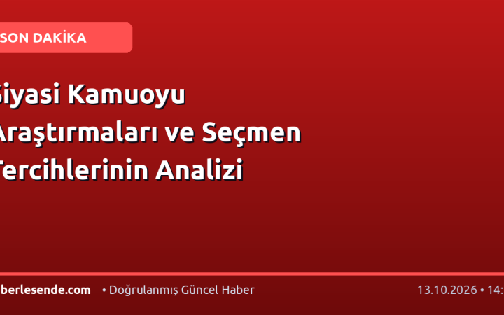 Siyasi Kamuoyu Araştırmaları ve Seçmen Tercihlerinin Analizi