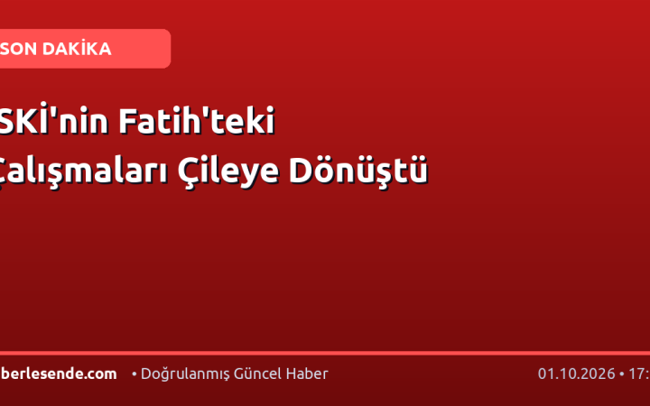 İSKİ'nin Fatih'teki Çalışmaları Çileye Dönüştü