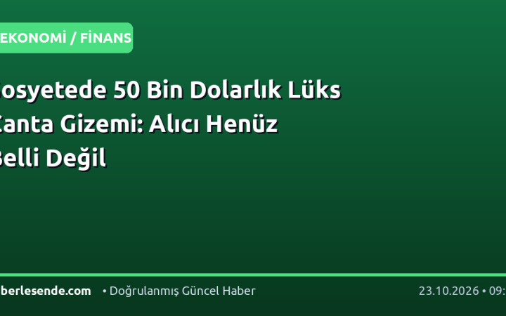 Sosyetede 50 Bin Dolarlık Lüks Çanta Gizemi: Alıcı Henüz Belli Değil