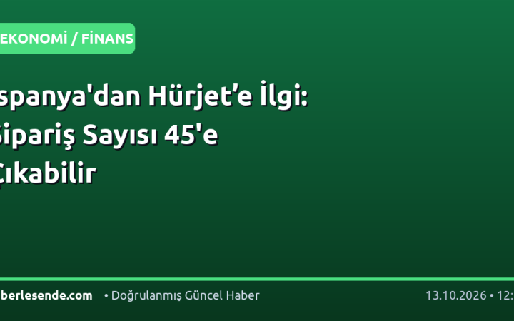 İspanya'dan Hürjet’e İlgi: Sipariş Sayısı 45'e Çıkabilir