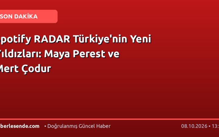 Spotify RADAR Türkiye'nin Yeni Yıldızları: Maya Perest ve Mert Çodur