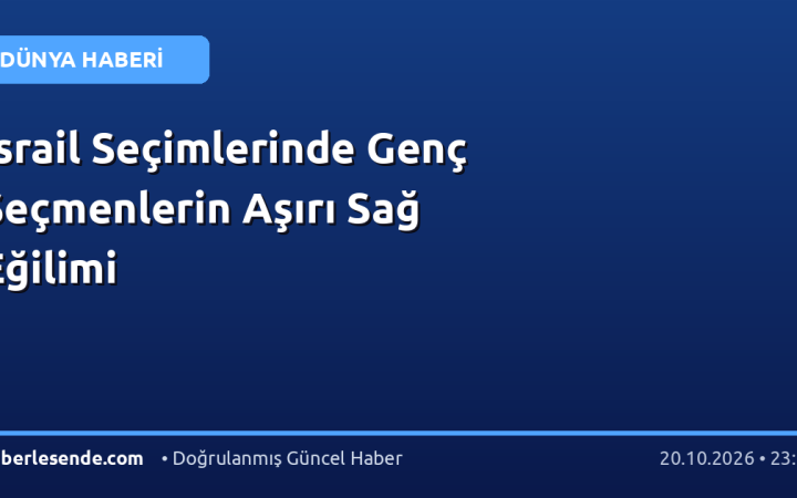 İsrail Seçimlerinde Genç Seçmenlerin Aşırı Sağ Eğilimi