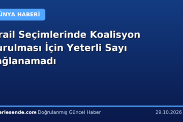 İsrail Seçimlerinde Koalisyon Kurulması İçin Yeterli Sayı Sağlanamadı