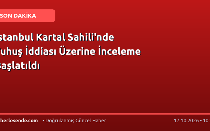 İstanbul Kartal Sahili'nde Fuhuş İddiası Üzerine İnceleme Başlatıldı