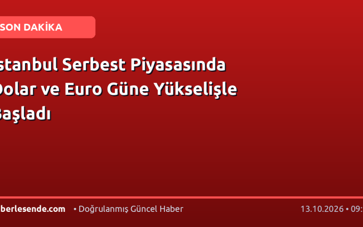 İstanbul Serbest Piyasasında Dolar ve Euro Güne Yükselişle Başladı