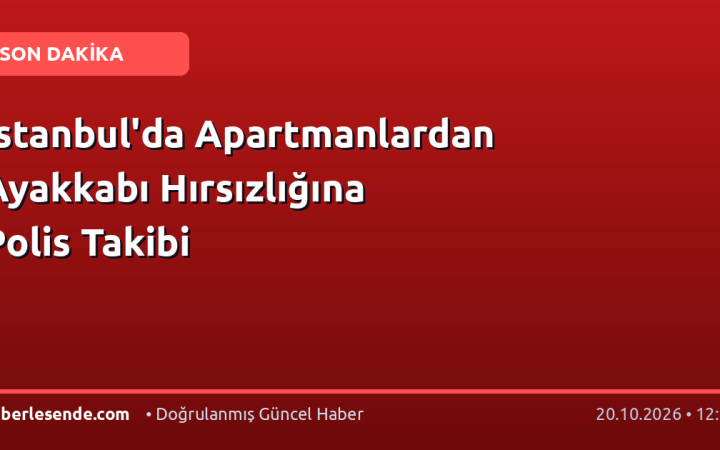 İstanbul'da Apartmanlardan Ayakkabı Hırsızlığına Polis Takibi