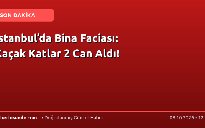 İstanbul’da Bina Faciası: Kaçak Katlar 2 Can Aldı!