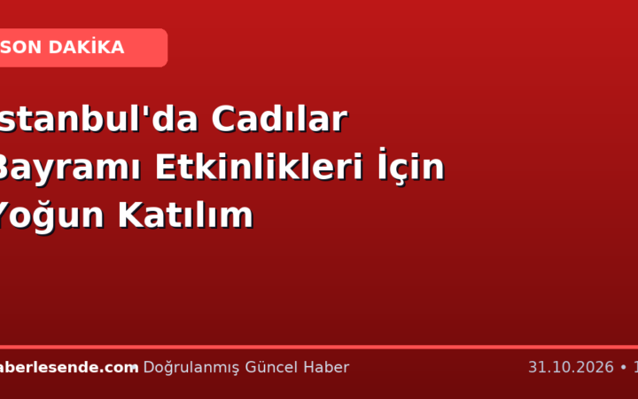 İstanbul'da Cadılar Bayramı Etkinlikleri İçin Yoğun Katılım