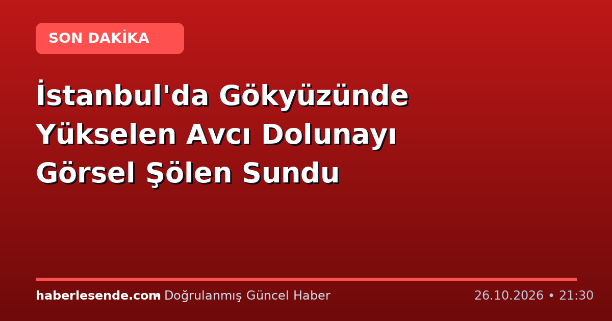 İstanbul'da Gökyüzünde Yükselen Avcı Dolunayı Görsel Şölen Sundu