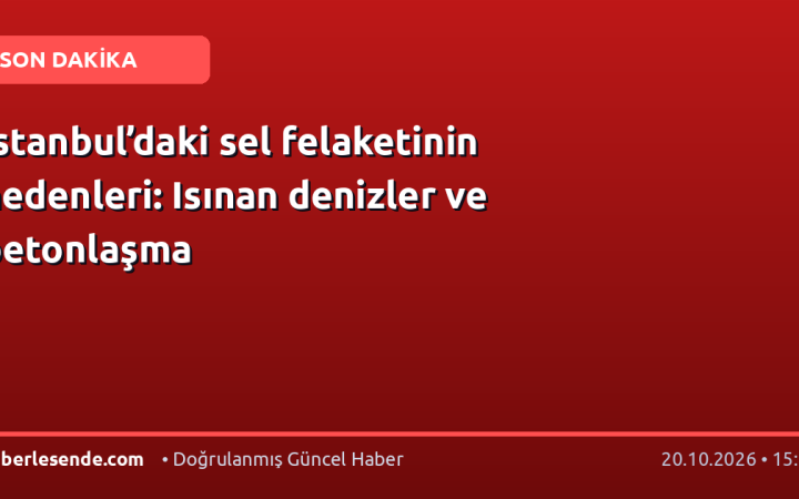 İstanbul’daki sel felaketinin nedenleri: Isınan denizler ve betonlaşma