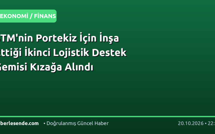 STM'nin Portekiz İçin İnşa Ettiği İkinci Lojistik Destek Gemisi Kızağa Alındı