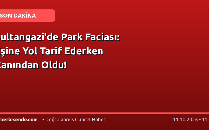 Sultangazi'de Park Faciası: Eşine Yol Tarif Ederken Canından Oldu!