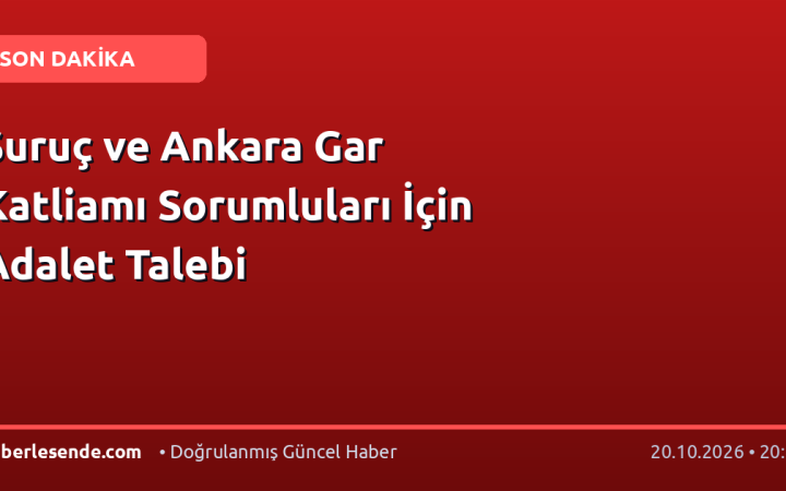 Suruç ve Ankara Gar Katliamı Sorumluları İçin Adalet Talebi
