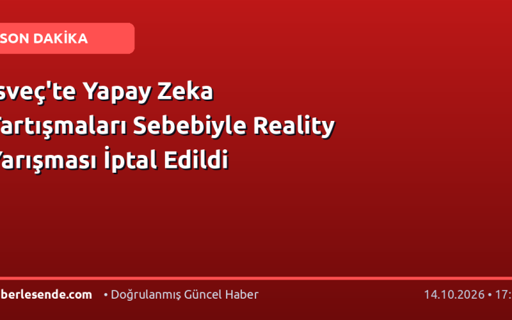 İsveç'te Yapay Zeka Tartışmaları Sebebiyle Reality Yarışması İptal Edildi